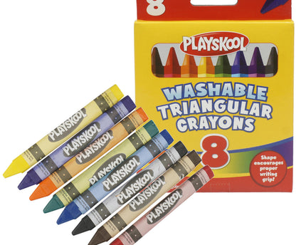 CRAYONES TRIANGULARES LAVABLES 8PCS
