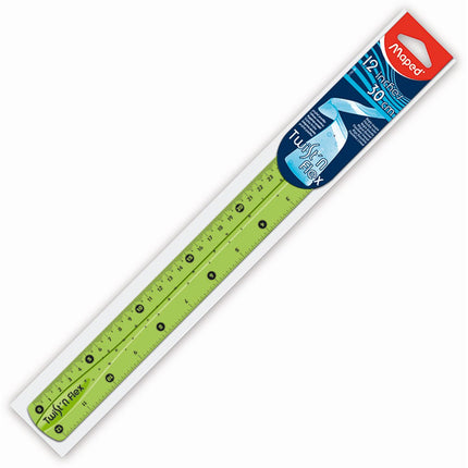 REGLA PLAST TWISTN FLEX 12``/30CM