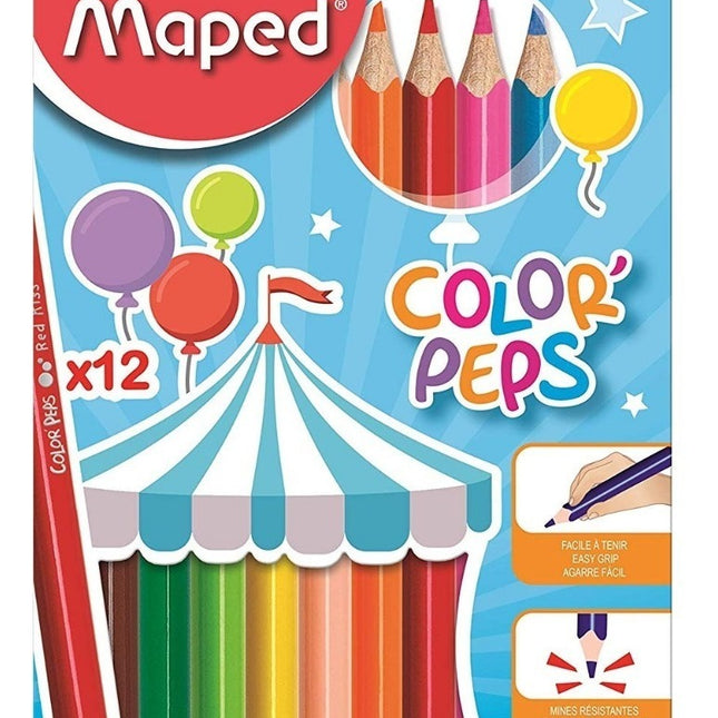 MAPED COLOR PEPS JUMBO 12CLRS