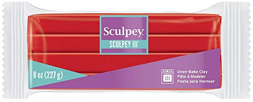 PASTA P/ PARA HORNEAR POLYMER RED HOT RED 8 OZ. SCULPEY III