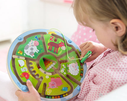 NUMBER MAZE MAGNETIC GAME