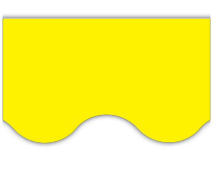 BORDE YELLOW SCALLOPED