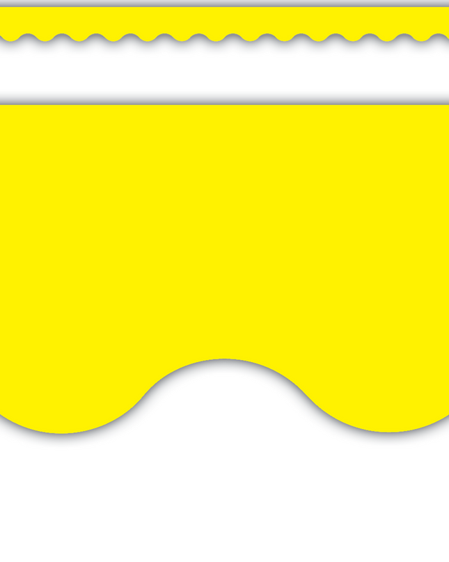 BORDE YELLOW SCALLOPED