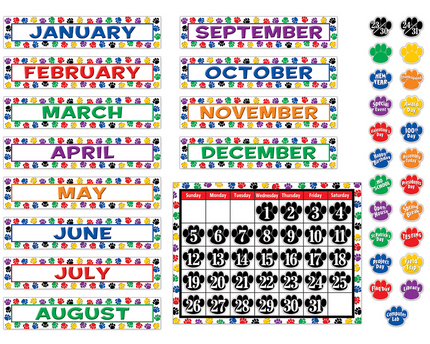 BULLETIN CALENDAR PAW PRINT