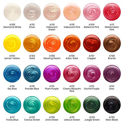 ARTEZA - SET DE ACUARELA METALICAS 24 UND