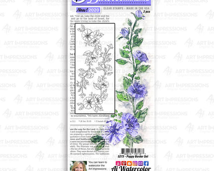 SELLO POPPY BORDER TRANSP