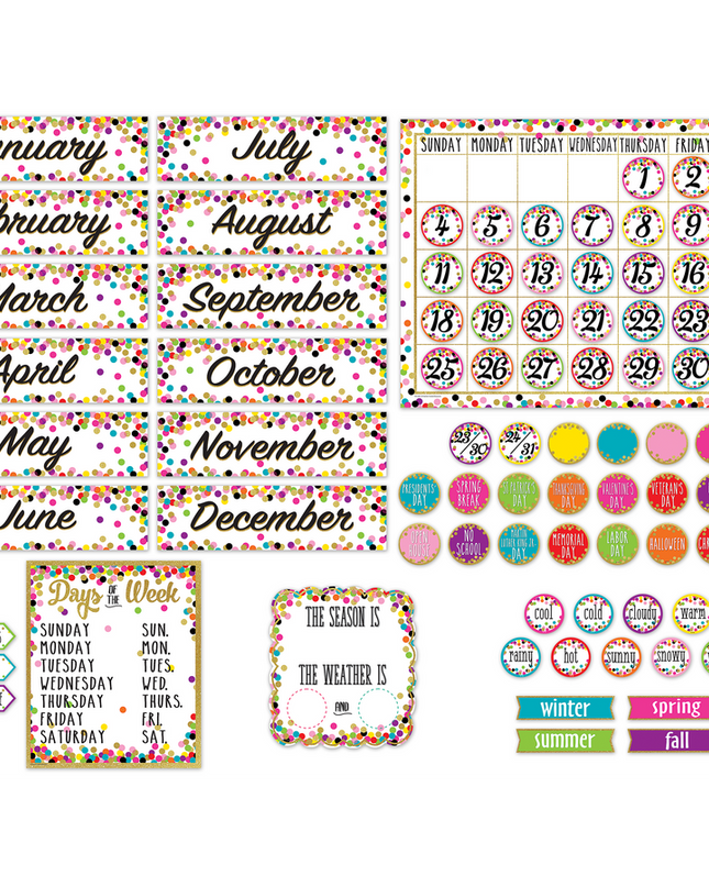 BULLETTIN CALENDAR CONFETTI