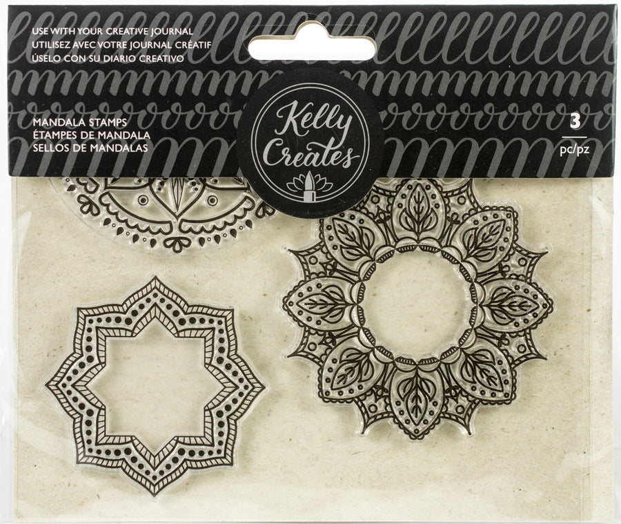 SET DE SELLOS TRANSP MANDALAS 3PC