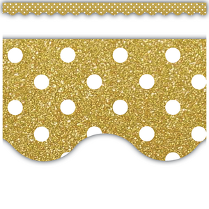 BORDE GOLD SHIMMER POLKA DOTS