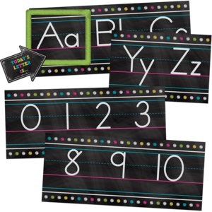 BULLETIN CHALKBOARD ALPHABET LINE