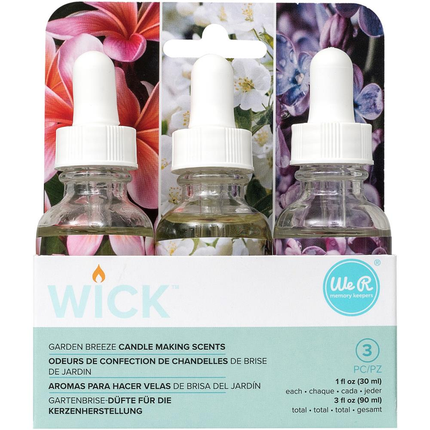 WE-R - AROMAS PARA HACER VELAS DE BRISA DEL JARDIN 3 PCS