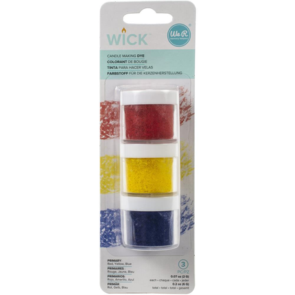 WE-R - TINTA PARA HACER VELAS COLORES PRIMARIOS 3 PCS