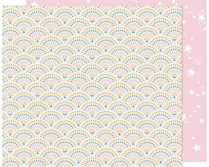 PAPEL ESTAMPADO DOBLE CARA 12 X 12 - MOSAICO FELIZ-COLLECTION BUENOS DIAS