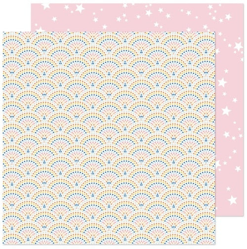 PAPEL ESTAMPADO DOBLE CARA 12 X 12 - MOSAICO FELIZ-COLLECTION BUENOS DIAS