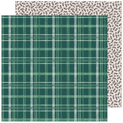 PAPEL ESTAMPADO DOBLE CARA 12 X 12 COZY CHRISTMAS