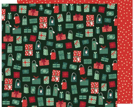 PAPEL ESTAMPADO DOBLE CARA 12 X 12 HOLIDAY STYLE