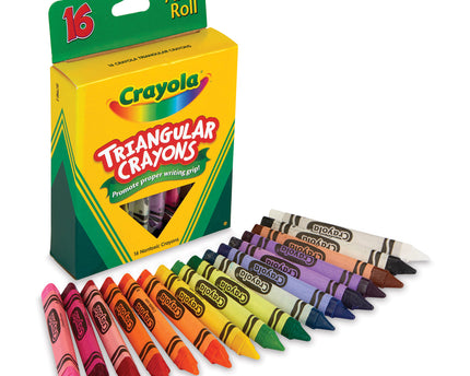 CRAYONES TRIANGULARES CRAYOLA 16CLRS