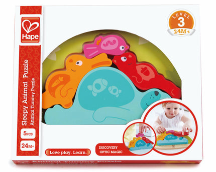 JUGUETE EDUCATIVO SLEEPY ANIMAL PUZZLE HAPE