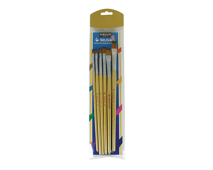 6 FLAT BRUSHES SARGENT ART