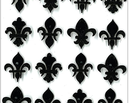 STICKER BLACK FLEUR DI LIS REPEATS