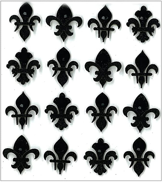 STICKER BLACK FLEUR DI LIS REPEATS