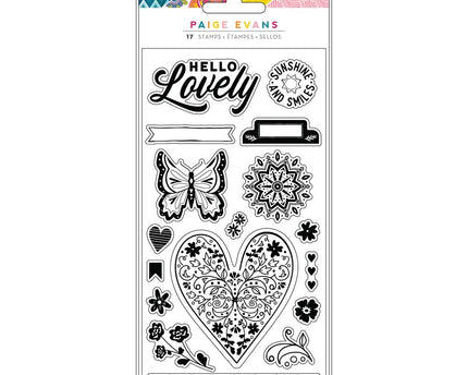 SELLOS ACRILICOS 17 PCS - MARAVILLAS