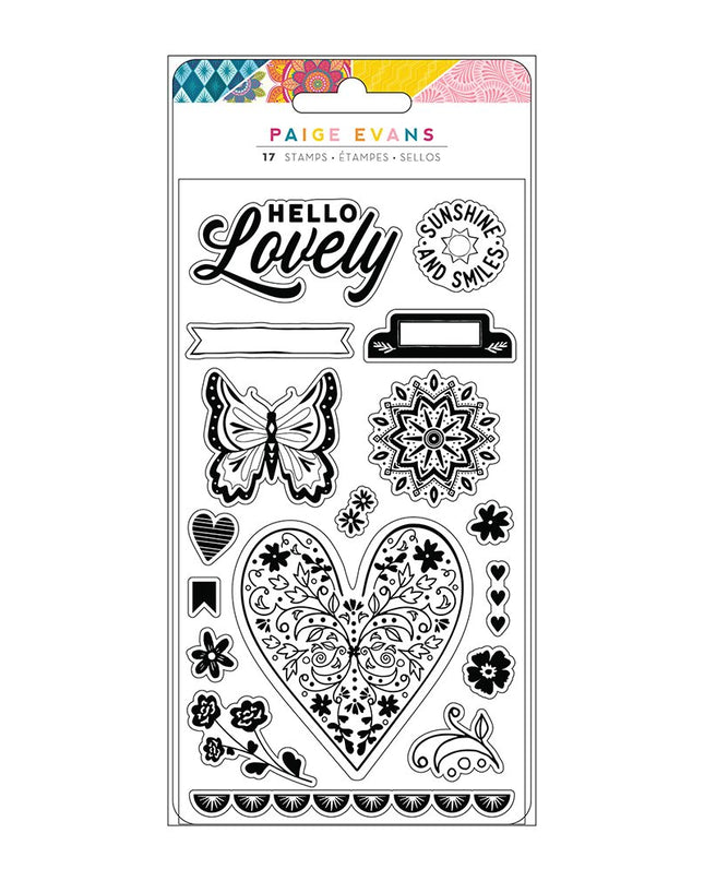 SELLOS ACRILICOS 17 PCS - MARAVILLAS