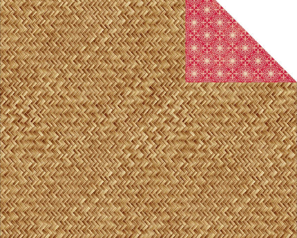 PAPEL ESTAMPADO DOBLE CARA PARA SCRAPBOOK 12X12 - MIMBRE