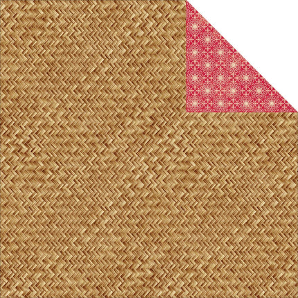 PAPEL ESTAMPADO DOBLE CARA PARA SCRAPBOOK 12X12 - MIMBRE