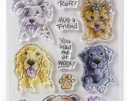 SELLOS Y PLANTILLAS DOG KISSES PCS TRANSP.