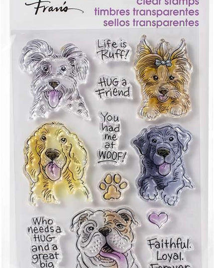 SELLOS Y PLANTILLAS DOG KISSES PCS TRANSP.