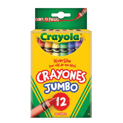 CRAYONES JUMBO 12 COLORES CRAYOLA