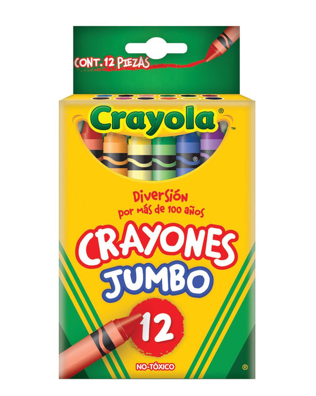 CRAYONES JUMBO 12 COLORES CRAYOLA