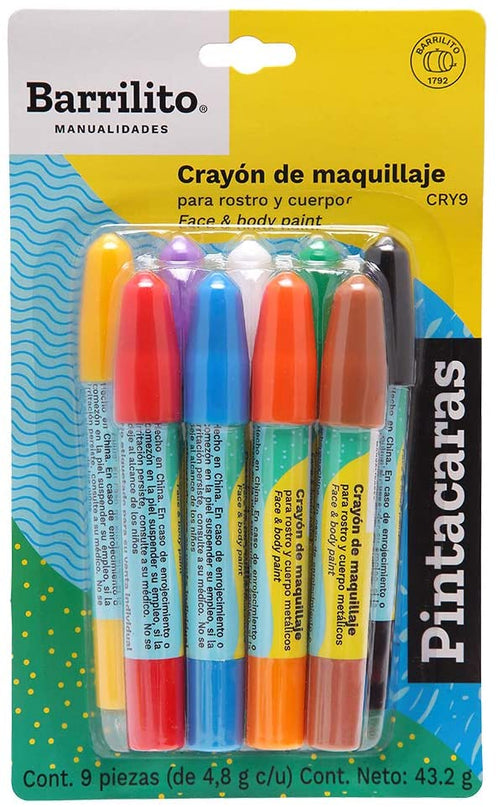 CRAYONES PINTACARA/ FOMY 9PZS