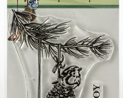 SELLO TRANSP PINECONE PERCH