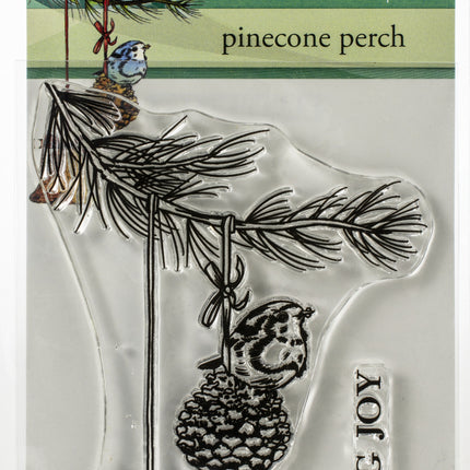 SELLO TRANSP PINECONE PERCH