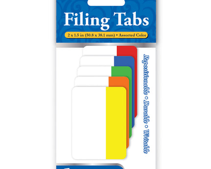 FILING TABS 2X1.5 C/AMARILLO NEON