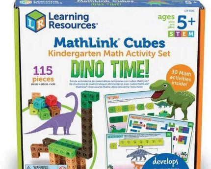 MATHLINK CUBES KINDERGARTEN MATH ACTIVITY SET: DINO TIME