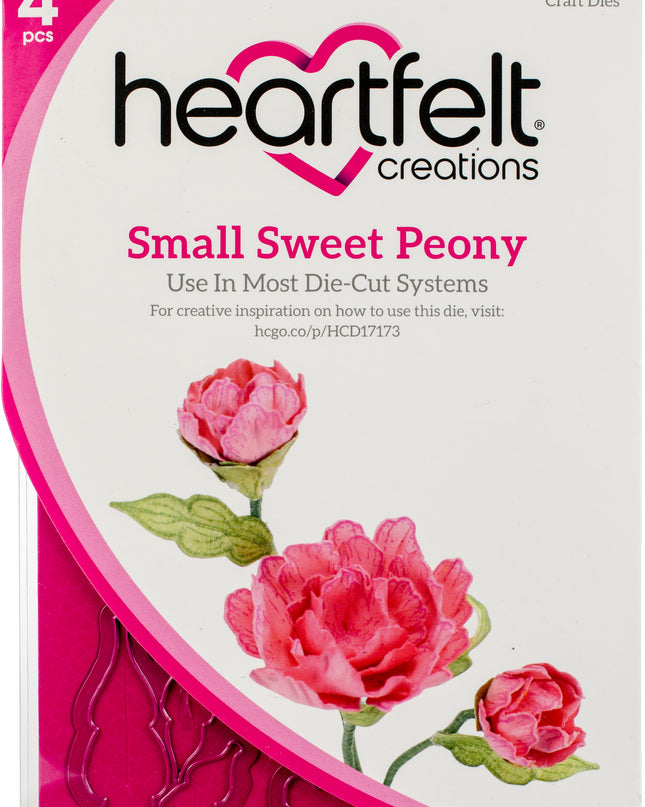 HEARTFELT - CORTE Y RELIEVE SMALL SWEET PEONY 4 PCS