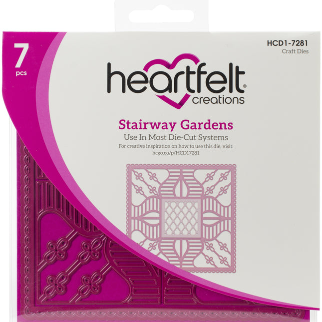 HEARTFELT- JUEGO DE MATRICES DECORATIVAS STAIRWAY GARDENS 7 PCS