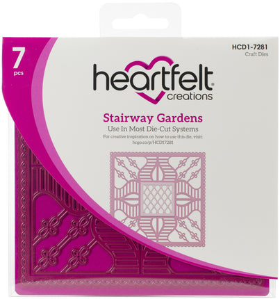HEARTFELT- JUEGO DE MATRICES DECORATIVAS STAIRWAY GARDENS 7 PCS