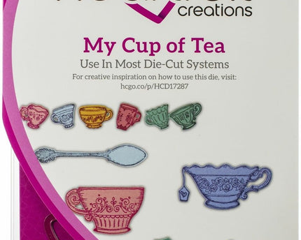 HEARTFELT - CONJUNTOS DE SELLOS MI TAZA DE TÉ 7 PCS
