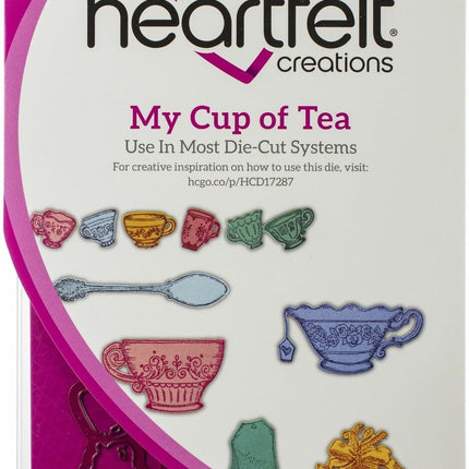 HEARTFELT - CONJUNTOS DE SELLOS MI TAZA DE TÉ 7 PCS