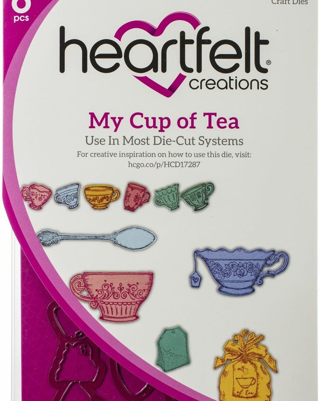 HEARTFELT - CONJUNTOS DE SELLOS MI TAZA DE TÉ 7 PCS