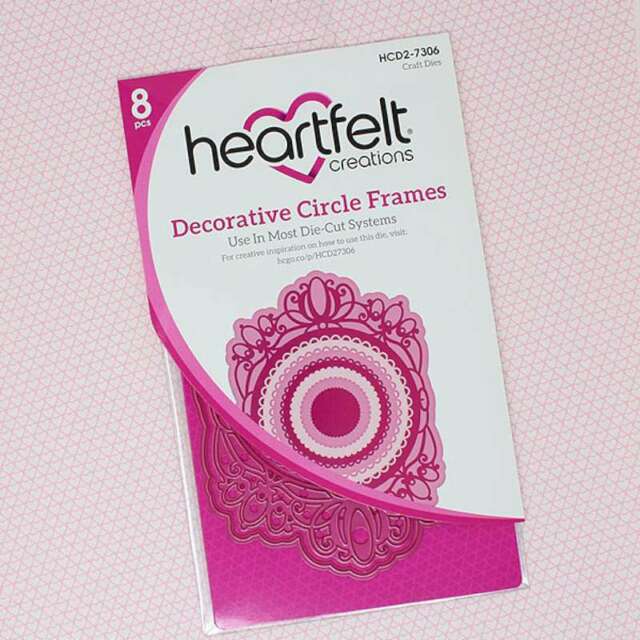 HEARTFELT - TROQUEL DE MARCOS CIRCULARES DECORATIVOS 8 PCS