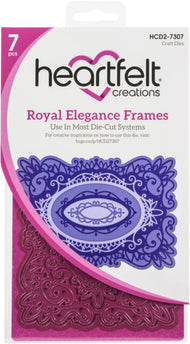 HEARTFELT - TROQUEL DE MARCOS ROYAL ELEGANCIA 7 PCS