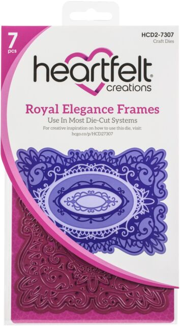HEARTFELT - TROQUEL DE MARCOS ROYAL ELEGANCIA 7 PCS
