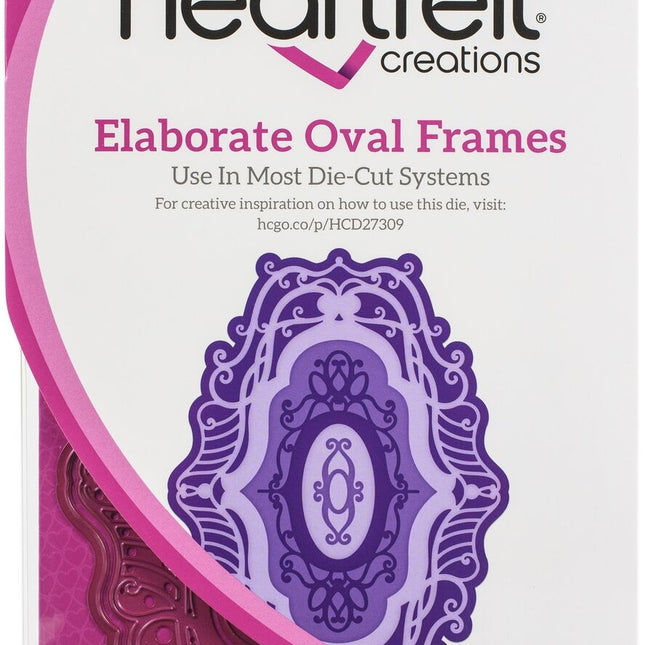 HEARTFELT - TROQUEL DE MARCOS ELABORADOS OVALADOS 7 PCS