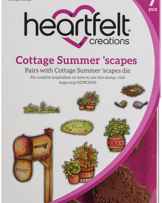HEARTFELT - SELLO ADHESIVO COTTAGE SUMMER SCAPES 7 PCS