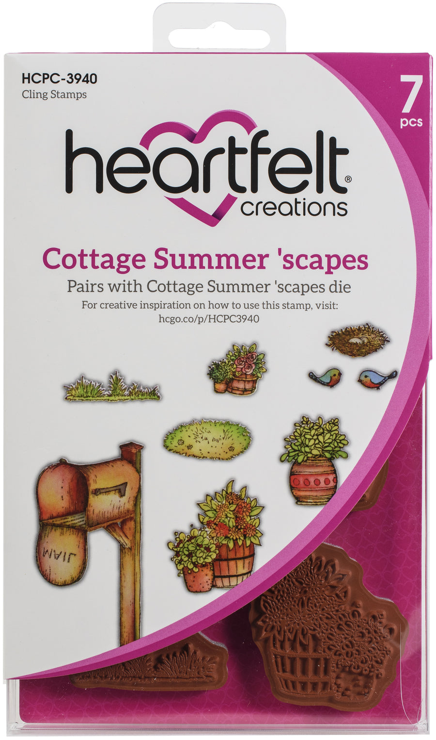 HEARTFELT - SELLO ADHESIVO COTTAGE SUMMER SCAPES 7 PCS